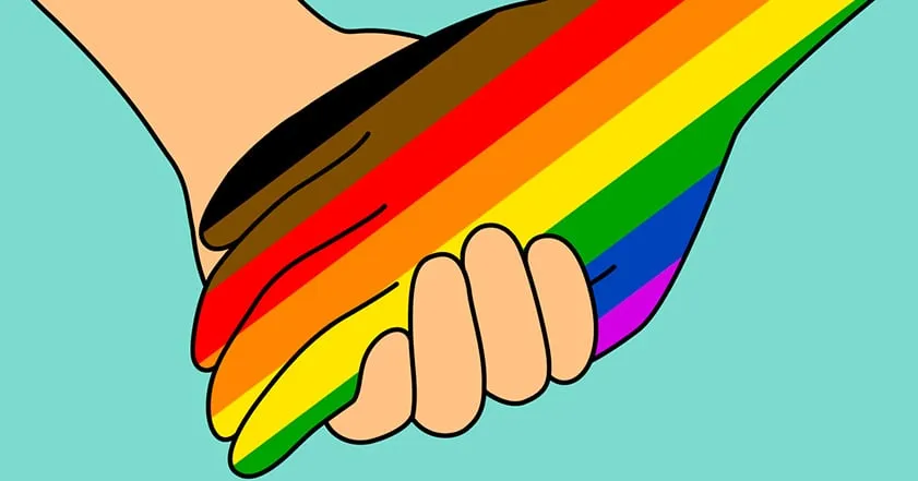 Ally LGBTQ+ flag and symbol