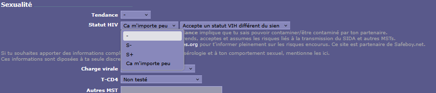 S+ S- S? dans bbackzone