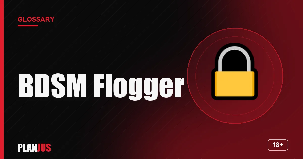 Illustration for the term “BDSM Flogger” – PLANJUS glossary