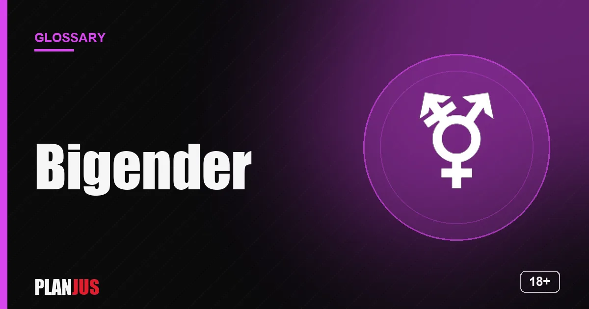 Illustration for the term “Bigender” – PLANJUS glossary