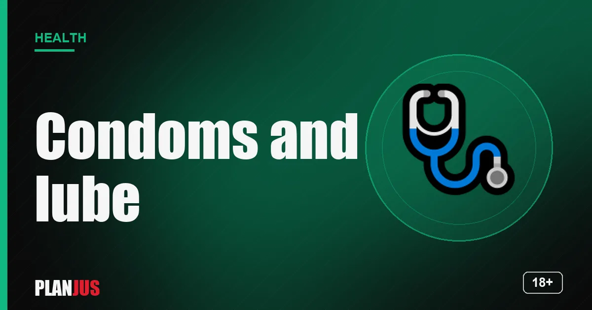 Condoms and lube – PLANJUS Health