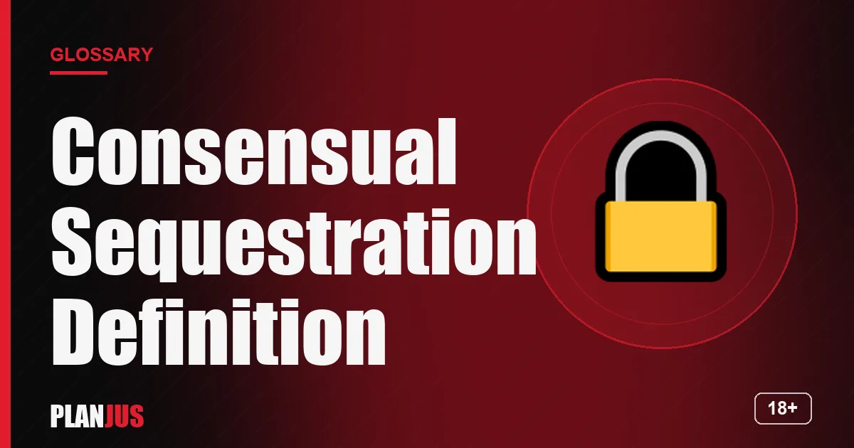 Illustration for the term “Consensual Sequestration Definition” – PLANJUS glossary