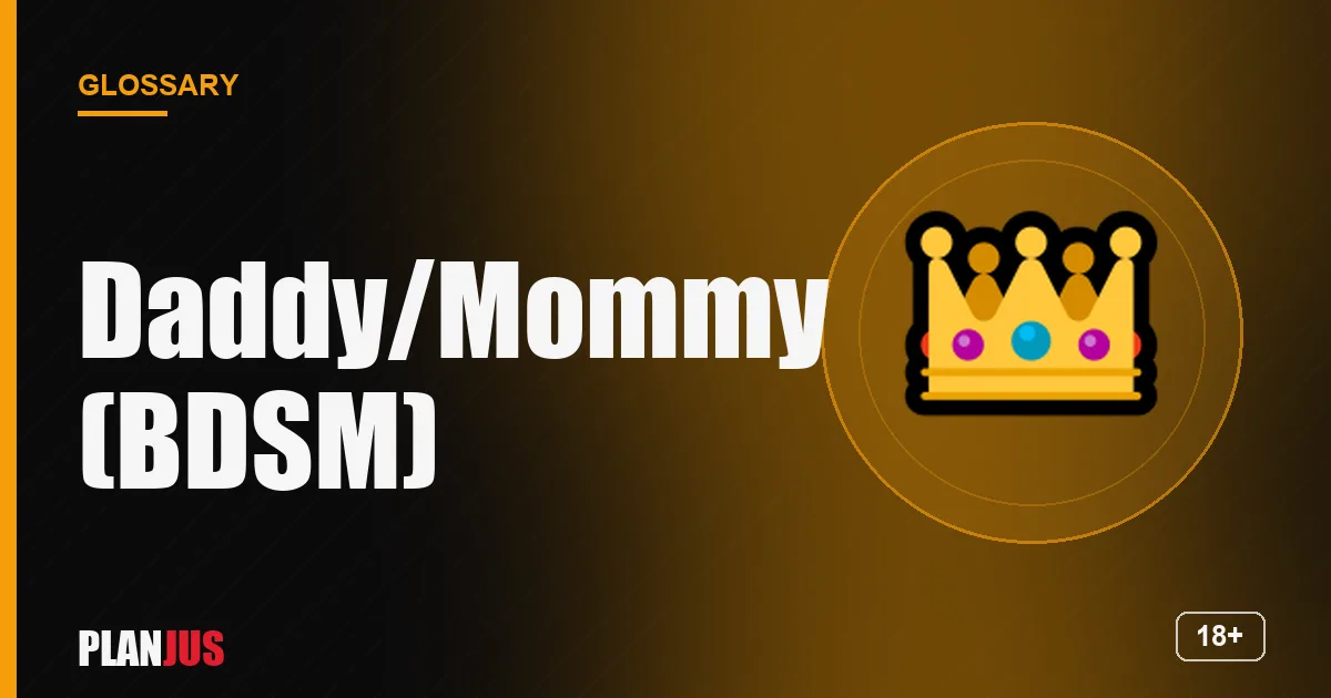Illustration for the term “Daddy/Mommy (BDSM)” – PLANJUS glossary