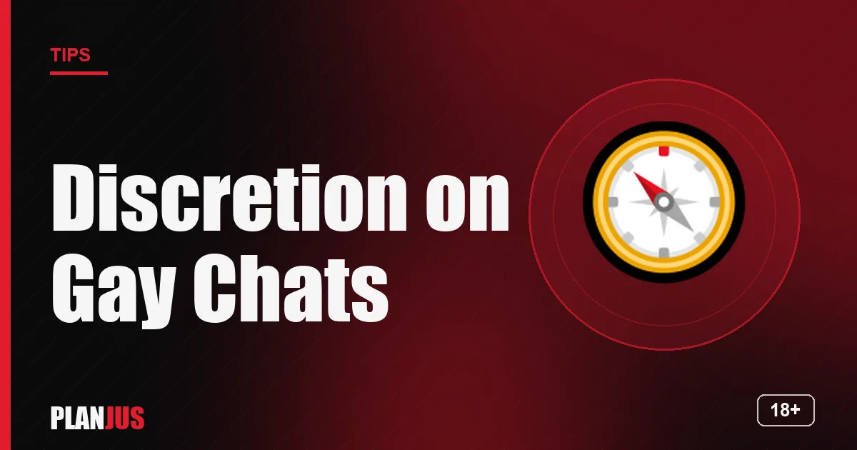 Illustration: Discretion on Gay Chats – PLANJUS tips