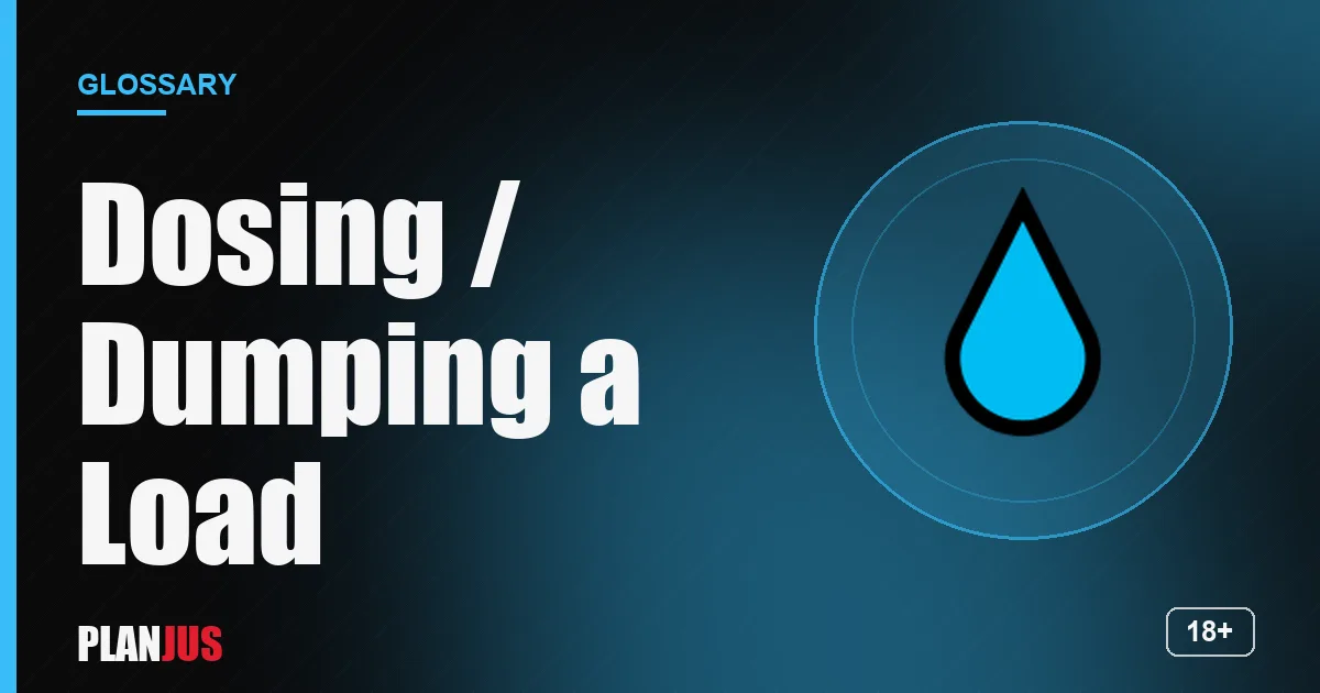 Illustration for the term “Dosing / Dumping a Load” – PLANJUS glossary