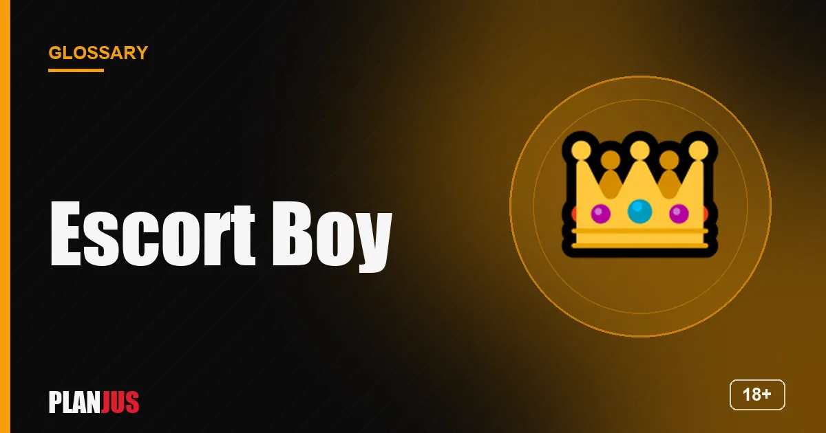 Illustration for the term “Escort Boy” – PLANJUS glossary