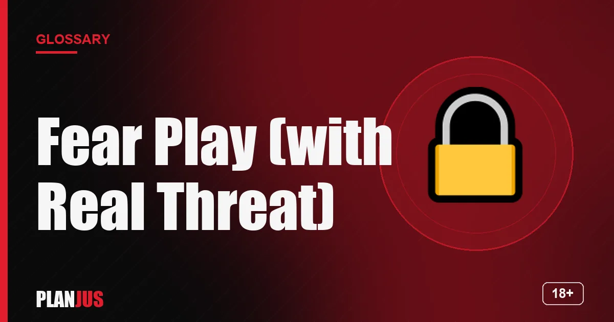 Illustration for the term “Fear Play (with Real Threat)” – PLANJUS glossary