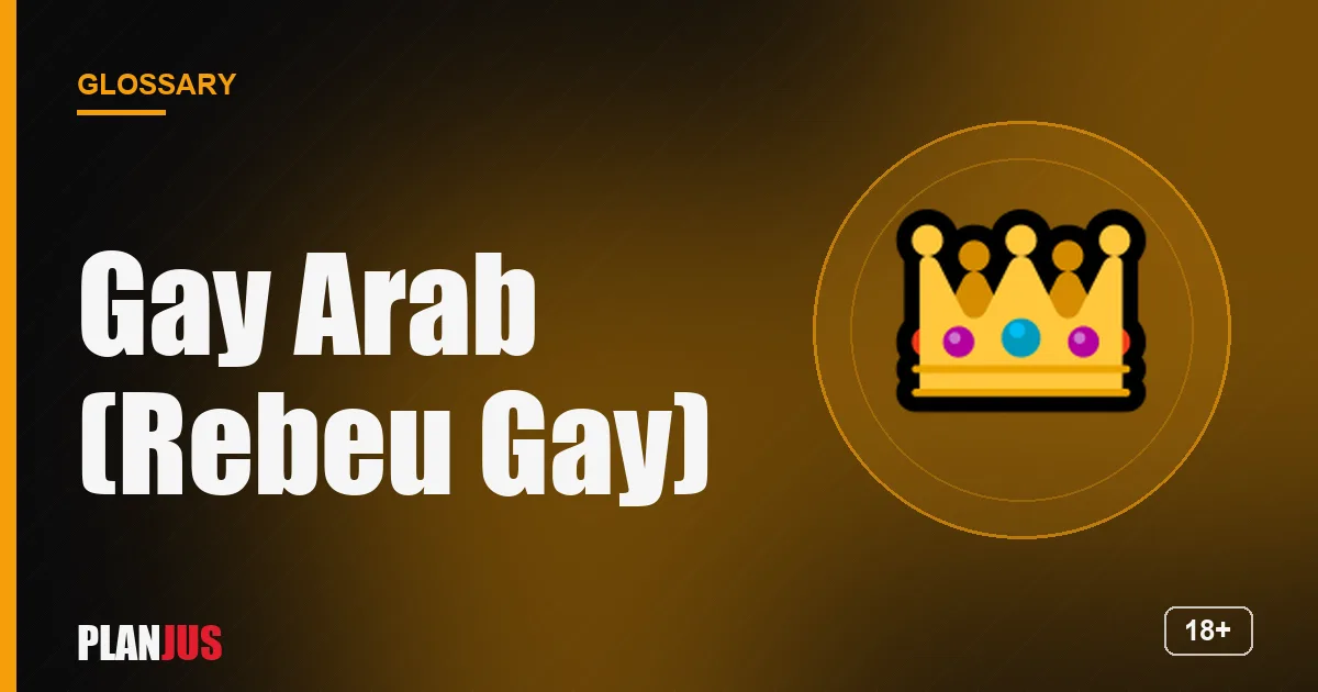 Illustration for the term “Gay Arab (Rebeu Gay)” – PLANJUS glossary