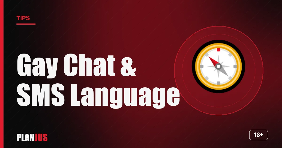 Illustration: Gay Chat & SMS Language – PLANJUS tips