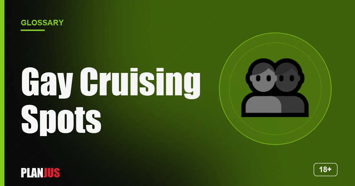 Illustration for the term “Gay Cruising Spots” – PLANJUS glossary