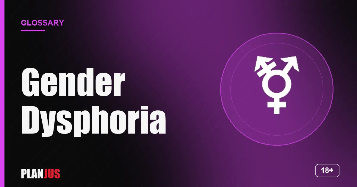 Illustration for the term “Gender Dysphoria” – PLANJUS glossary