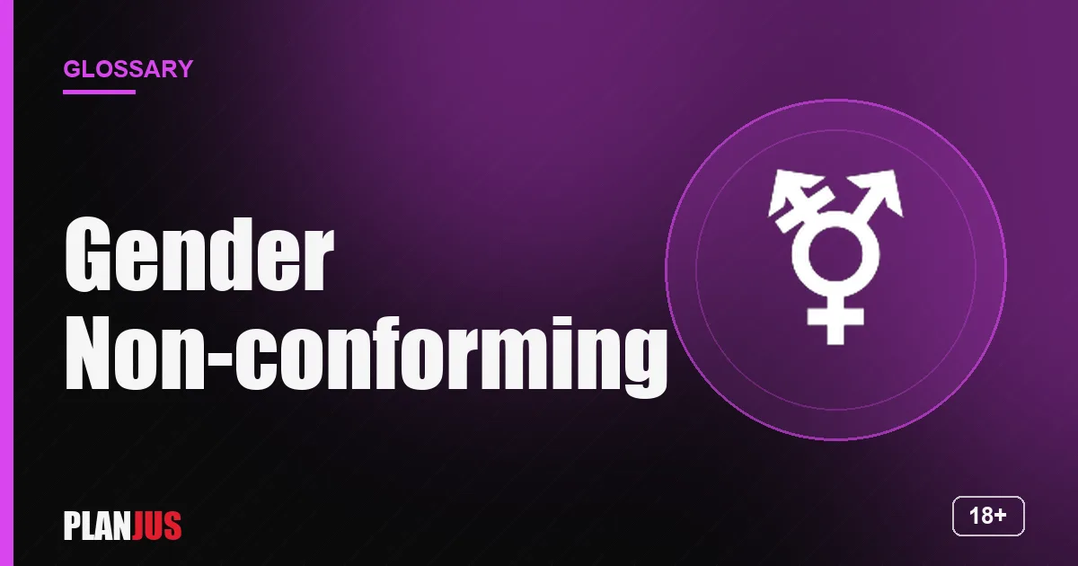 Illustration for the term “Gender Non-conforming” – PLANJUS glossary