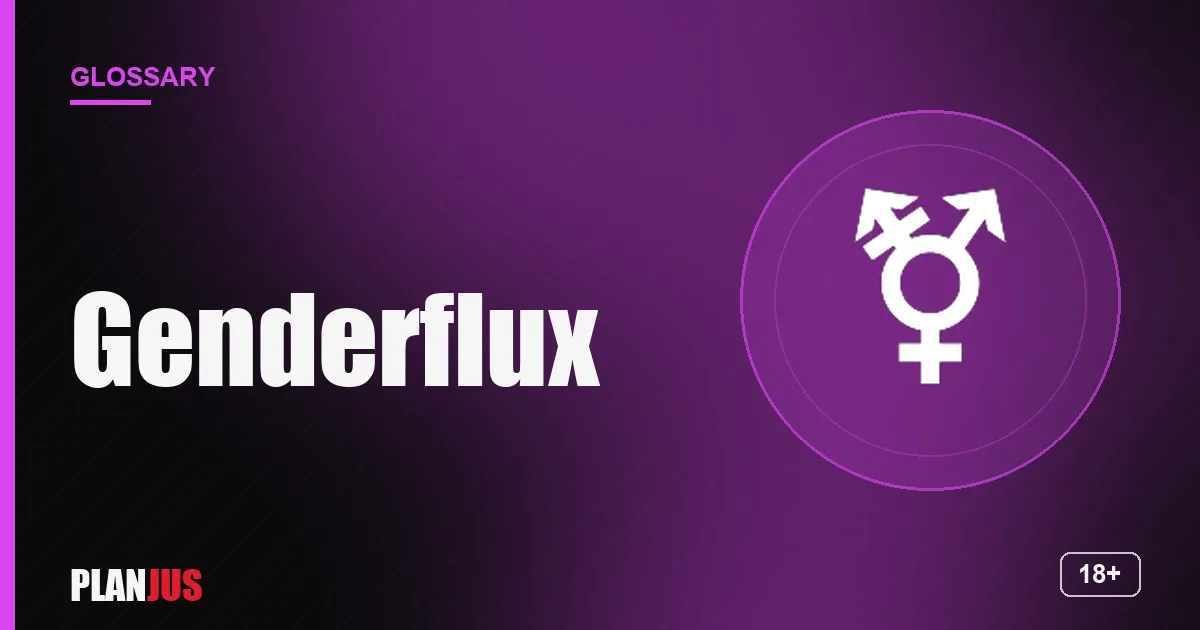 Illustration for the term “Genderflux” – PLANJUS glossary
