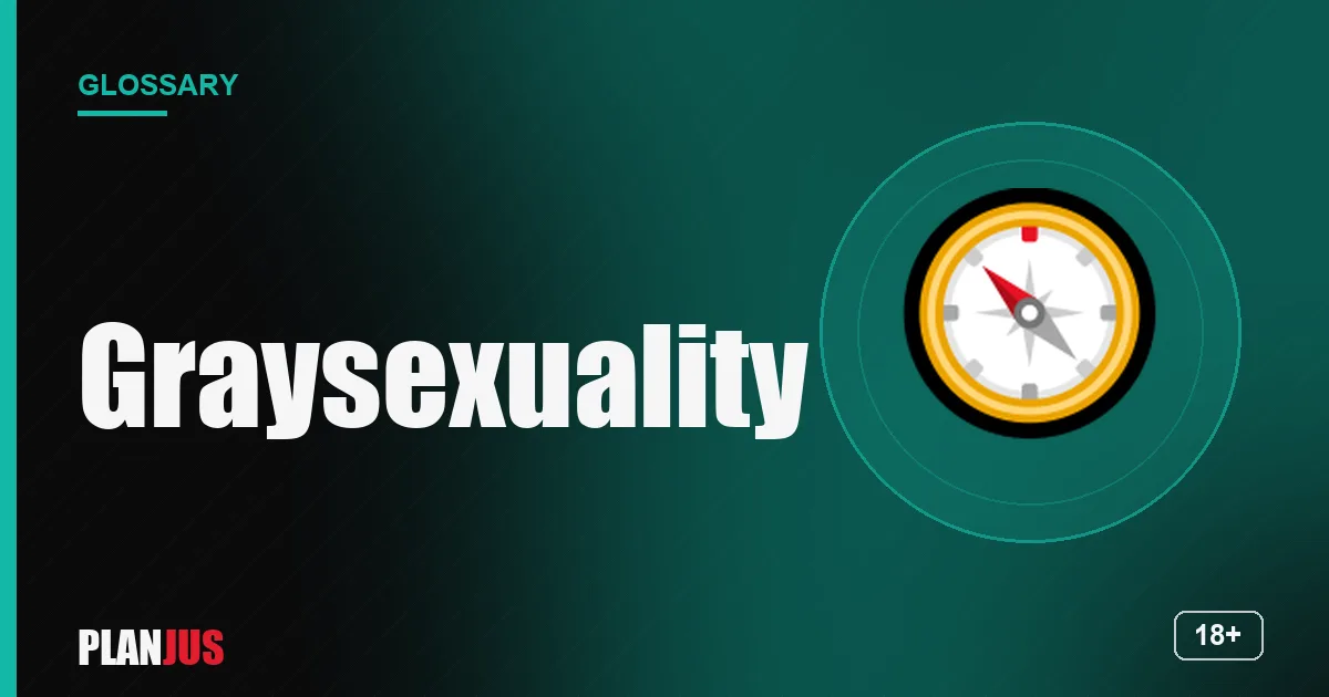 Illustration for the term “Graysexuality” – PLANJUS glossary