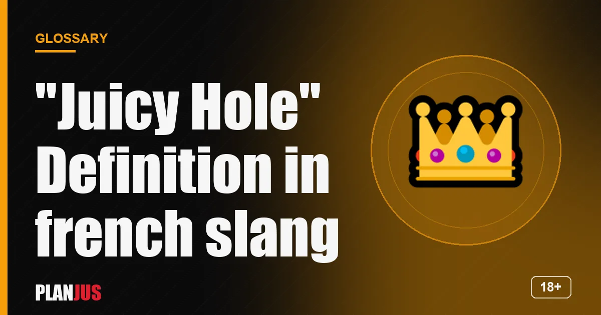 Illustration for the term “"Juicy Hole" Definition in french slang” – PLANJUS glossary