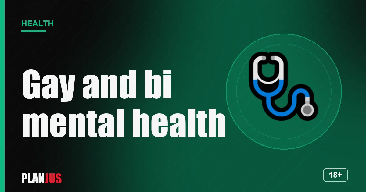 Mental health of gay and bi men – PLANJUS Health
