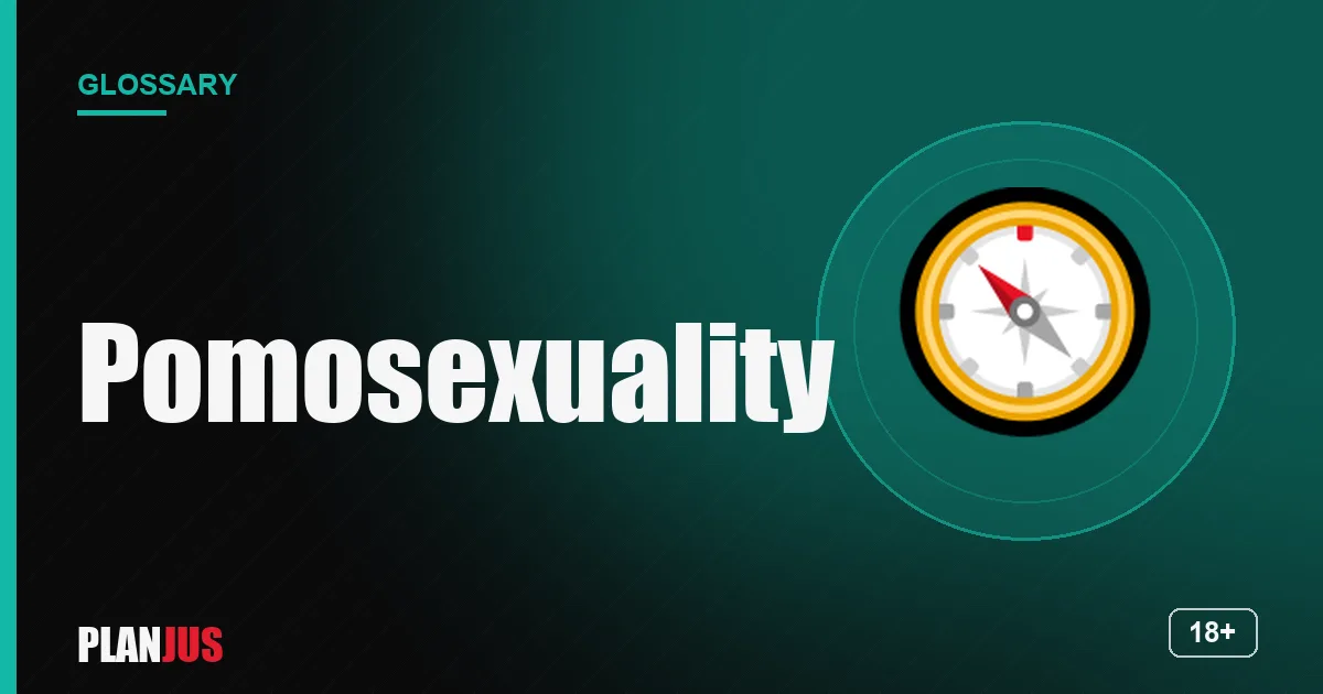 Illustration for the term “Pomosexuality” – PLANJUS glossary