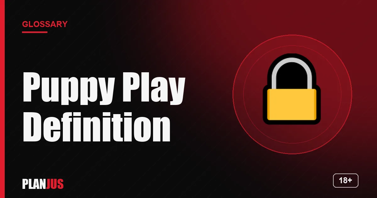 Illustration for the term “Puppy Play Definition” – PLANJUS glossary