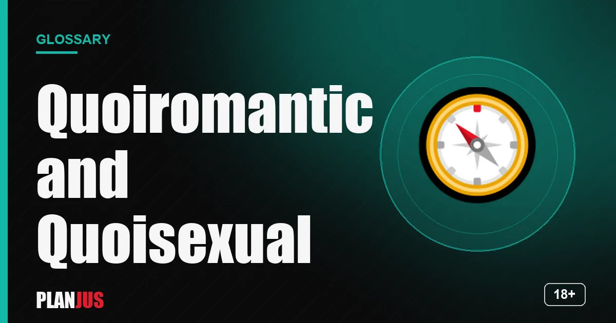 Illustration for the term “Quoiromantic and Quoisexual” – PLANJUS glossary
