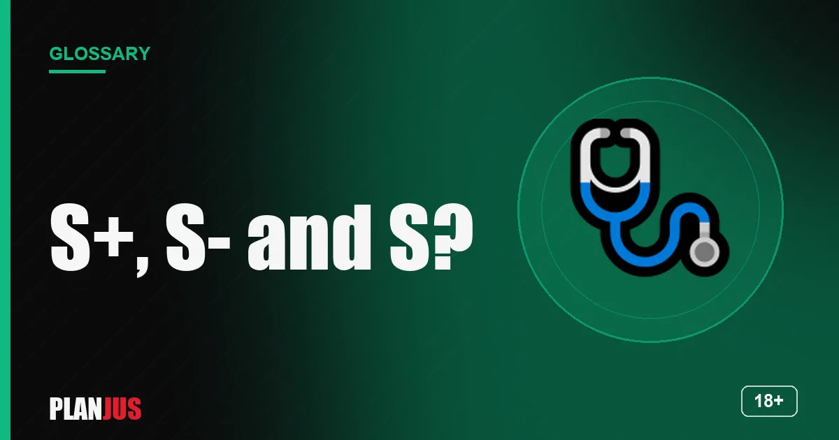 Illustration for the term “S+, S- and S?” – PLANJUS glossary