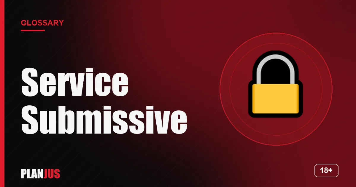 Illustration for the term “Service Submissive” – PLANJUS glossary