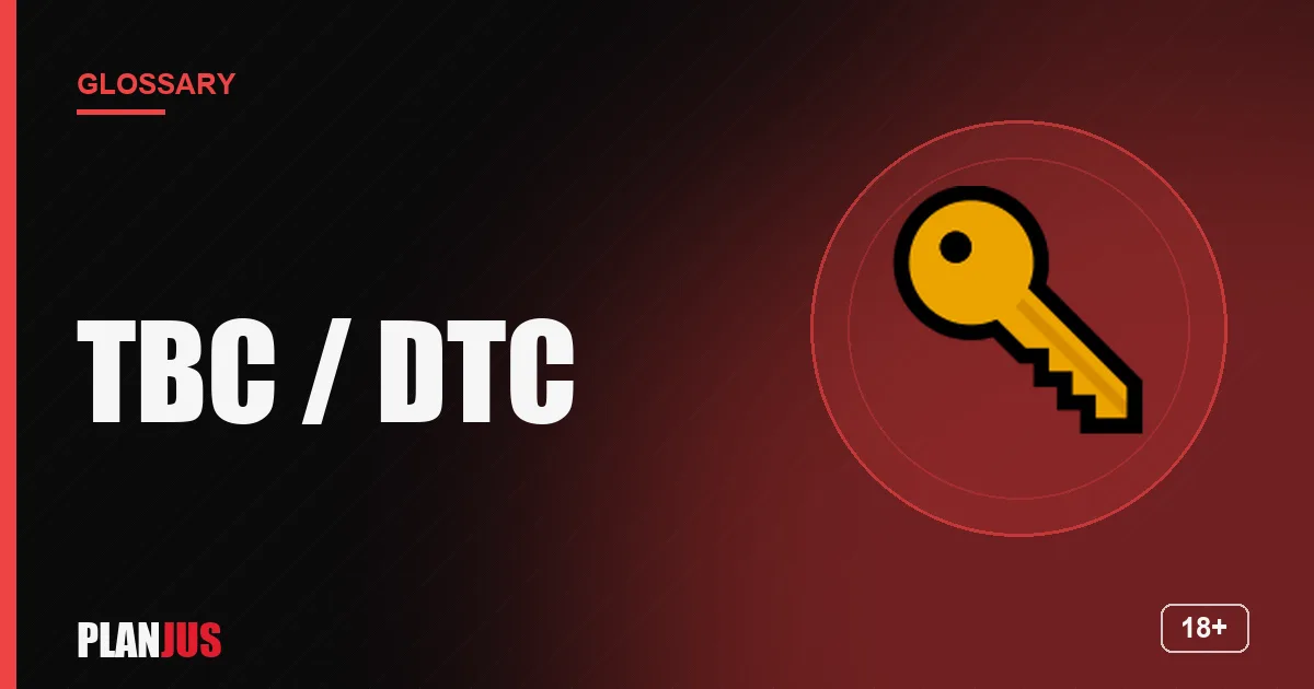 Illustration for the term “TBC / DTC” – PLANJUS glossary