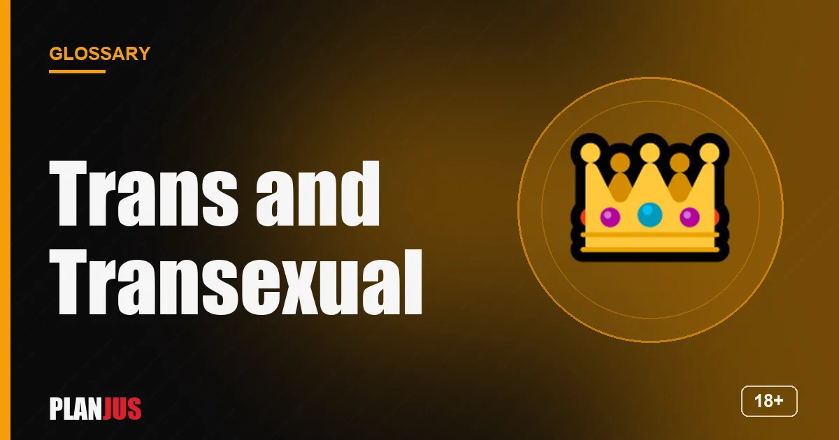 Illustration for the term “Trans and Transexual” – PLANJUS glossary