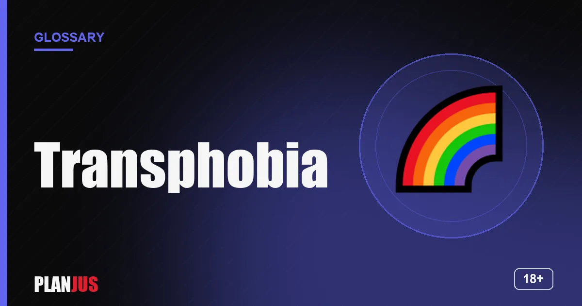 Illustration for the term “Transphobia” – PLANJUS glossary