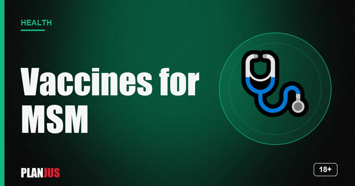 Recommended vaccines for gay and bi men – PLANJUS Health