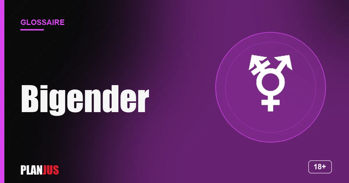 Illustration du terme « Bigender » – glossaire PLANJUS