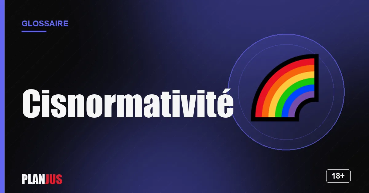 Illustration du terme « Cisnormativité » – glossaire PLANJUS