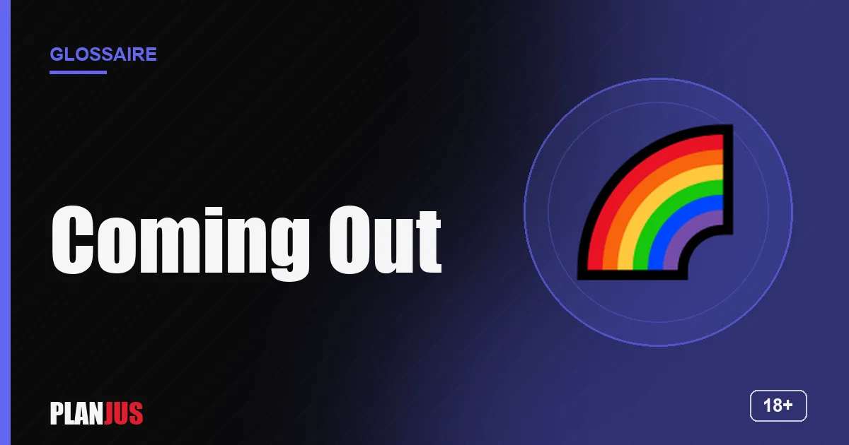 Illustration du terme « Coming Out » – glossaire PLANJUS