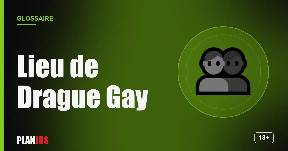 Illustration du terme « Lieu de Drague Gay » – glossaire PLANJUS