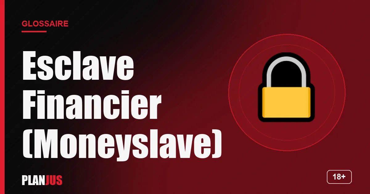 Illustration du terme « Esclave Financier (Moneyslave) » – glossaire PLANJUS