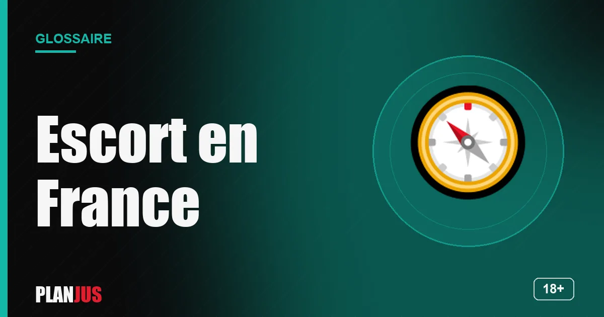Illustration du terme « Escort en France » – glossaire PLANJUS
