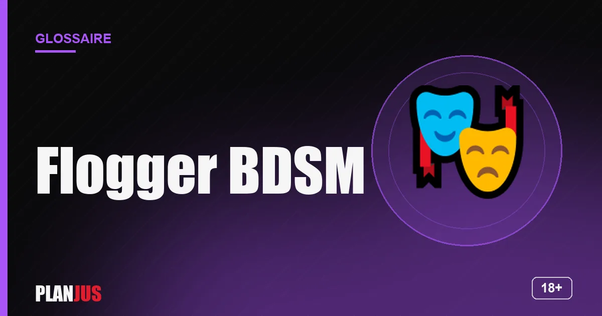 Illustration du terme « Flogger BDSM » – glossaire PLANJUS