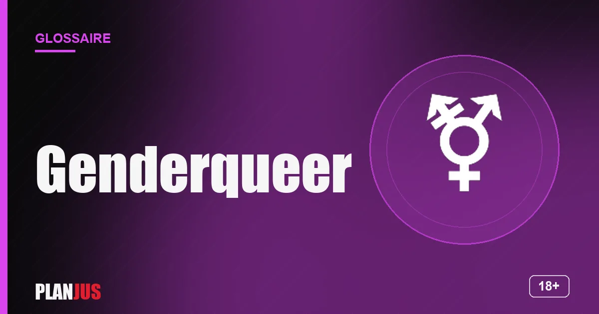 Illustration du terme « Genderqueer » – glossaire PLANJUS