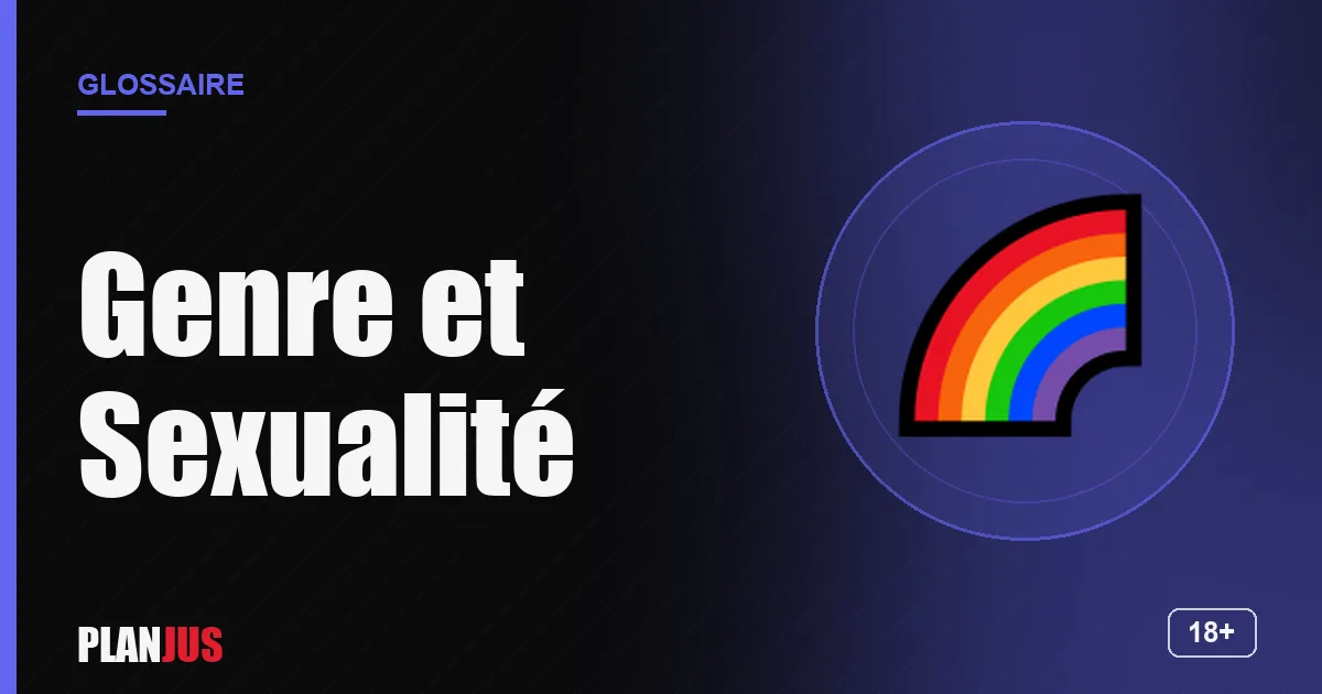 Illustration du terme « Genre et Sexualité » – glossaire PLANJUS
