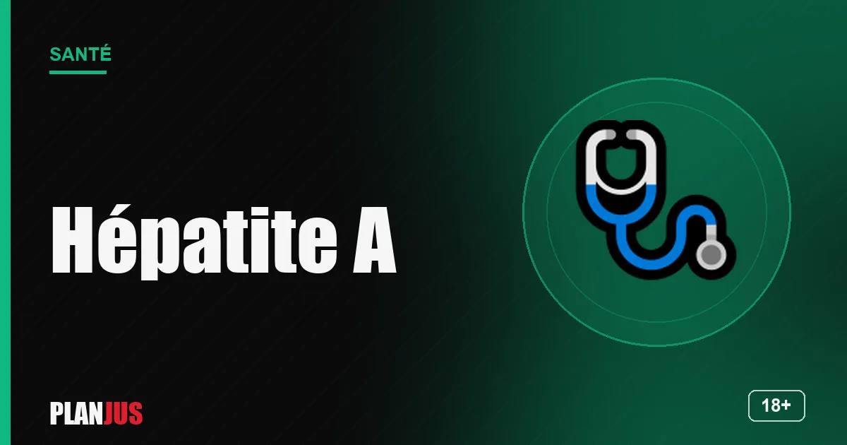 Hépatite A : transmission et vaccin – rubrique Santé PLANJUS