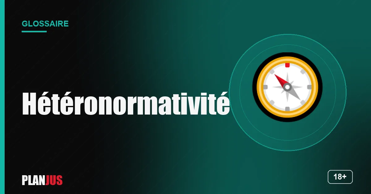 Illustration du terme « Hétéronormativité » – glossaire PLANJUS
