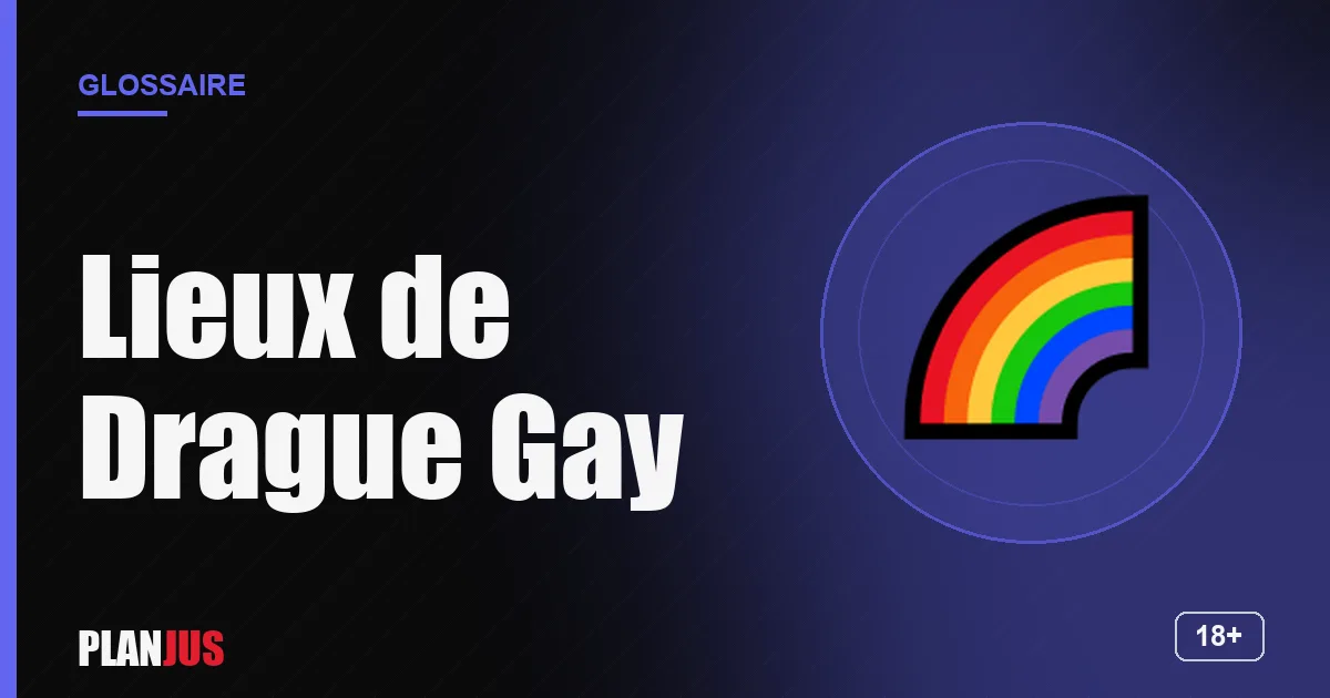 Illustration du terme « Lieux de Drague Gay » – glossaire PLANJUS