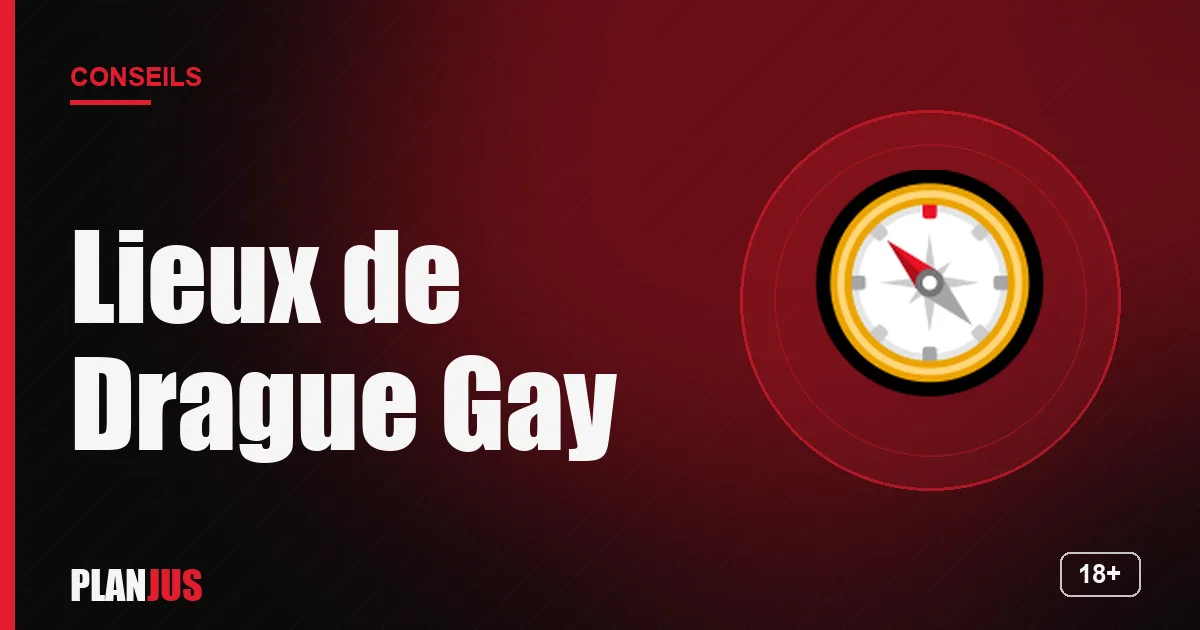 Illustration : Lieux de Drague Gay – conseils PLANJUS