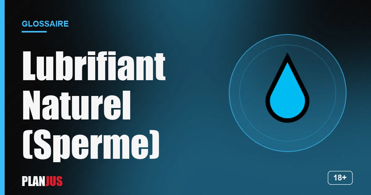 Illustration du terme « Lubrifiant Naturel (Sperme) » – glossaire PLANJUS
