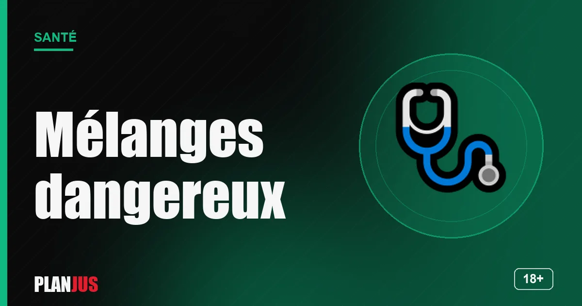 Mélanges dangereux en chemsex – rubrique Santé PLANJUS