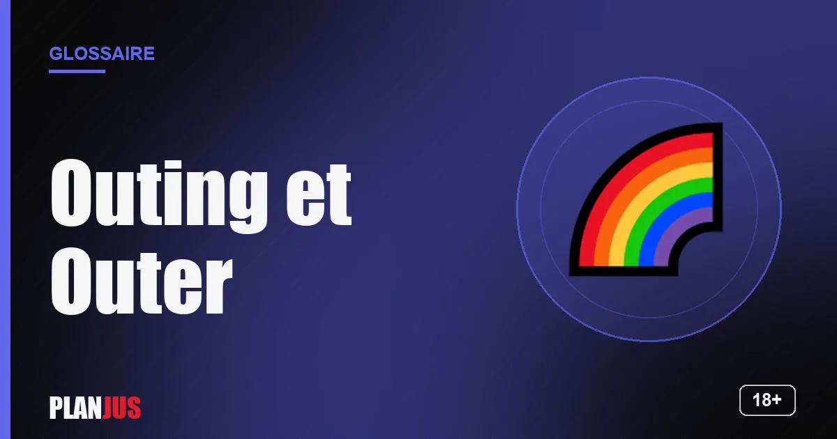 Illustration du terme « Outing et Outer » – glossaire PLANJUS