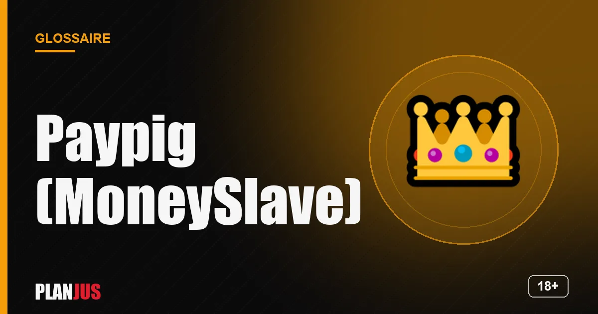 Illustration du terme « Paypig (MoneySlave) » – glossaire PLANJUS