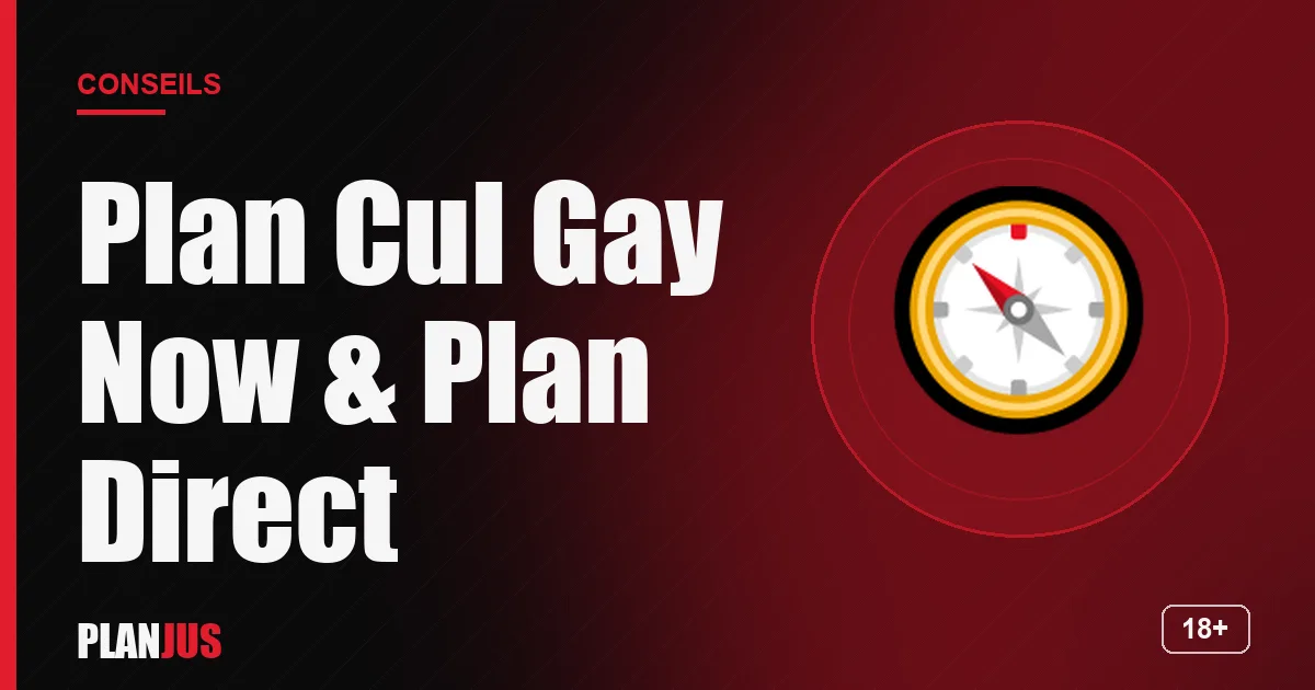 Illustration : Plan Cul Gay Now & Plan Direct – conseils PLANJUS