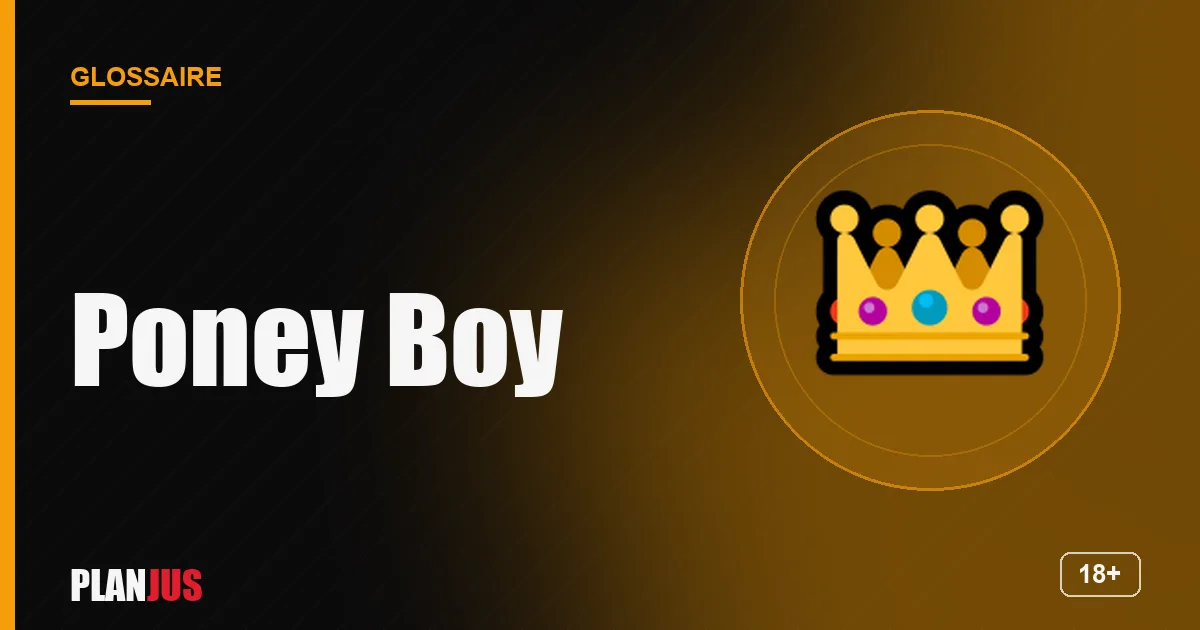 Illustration du terme « Poney Boy » – glossaire PLANJUS