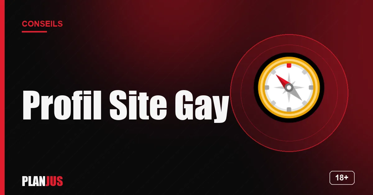 Illustration : Profil Site Gay – conseils PLANJUS
