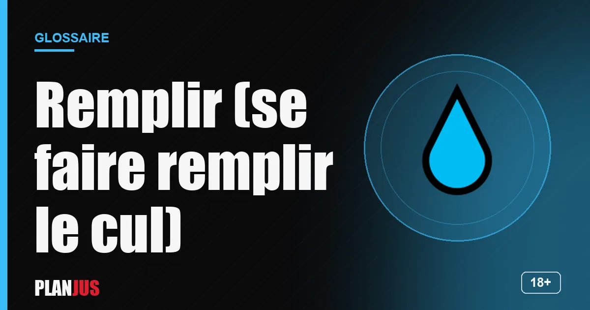 Illustration du terme « Remplir (se faire remplir le cul) » – glossaire PLANJUS